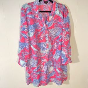 Talbots beach  pink coverup